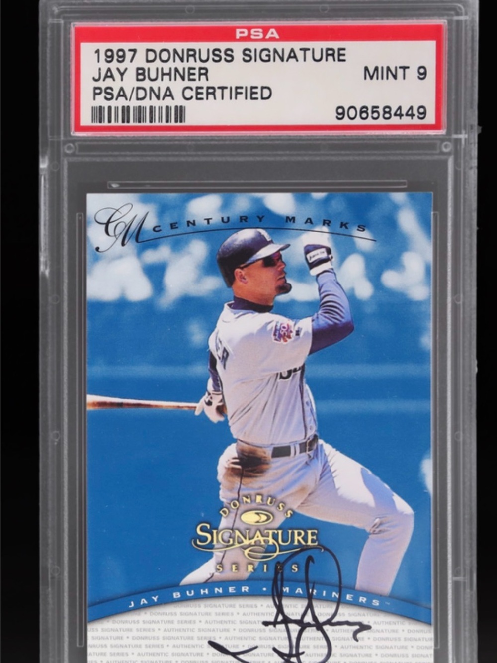 PSA Certified Sports Card - Blue Donruss Signature Series (Jay Buhner)